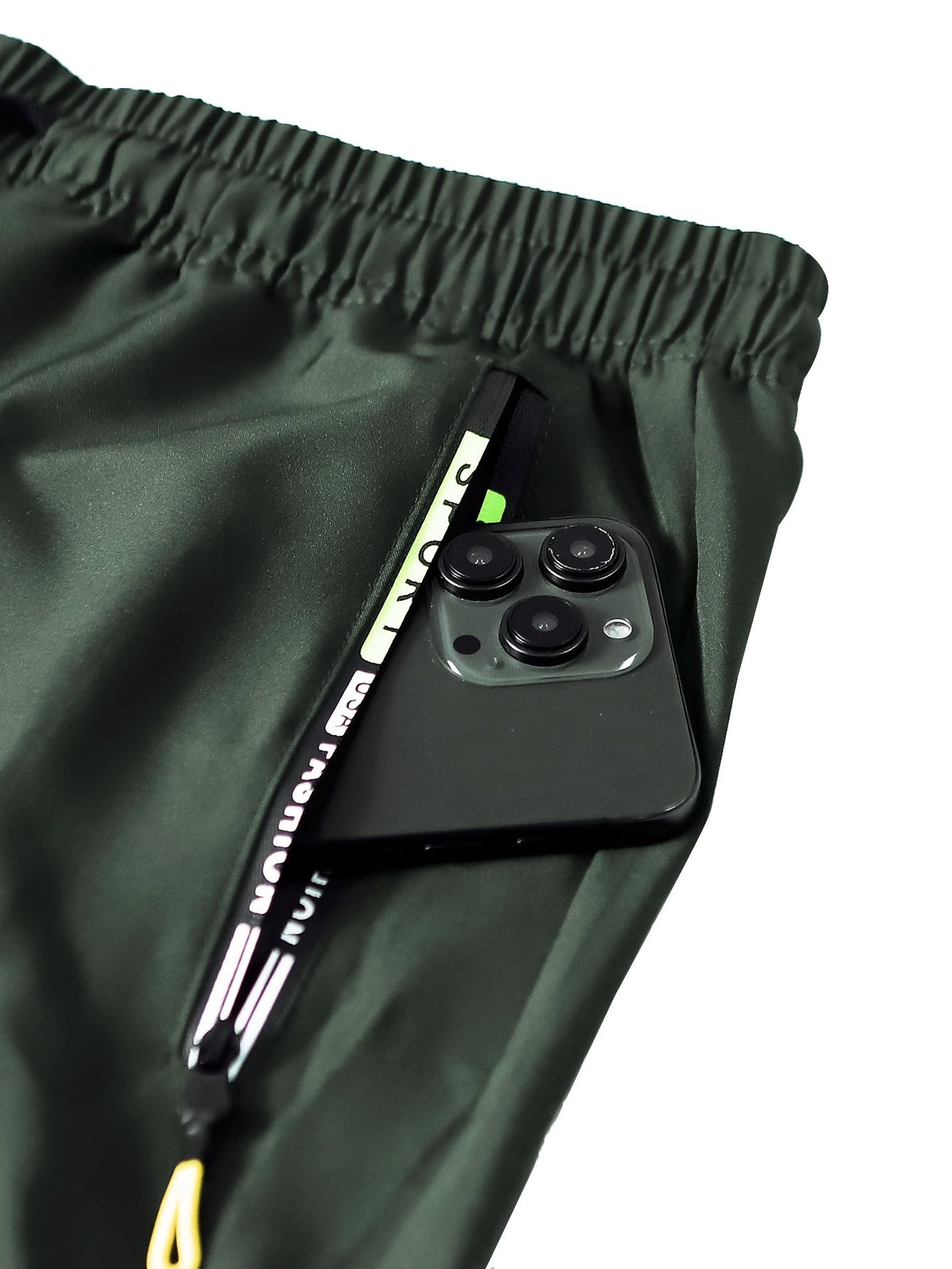 Pantalon cargo multipoches pour femme – Détails zippés vert néon, taille à cordon de serrage, pantalon outdoor pleine longueur pour le voyage, 4 coloris, tailles XS à XXL, streetwear décontracté printemps-automne