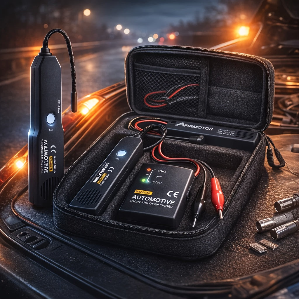 Kit de traçage de câbles automobile EM415PRO, testeur de circuit 6-42V CC – Localisation rapide des fils coupés et des courts-circuits avec sonde à induction sans contact – Outil de diagnostic électrique indispensable pour la réparation automobile
