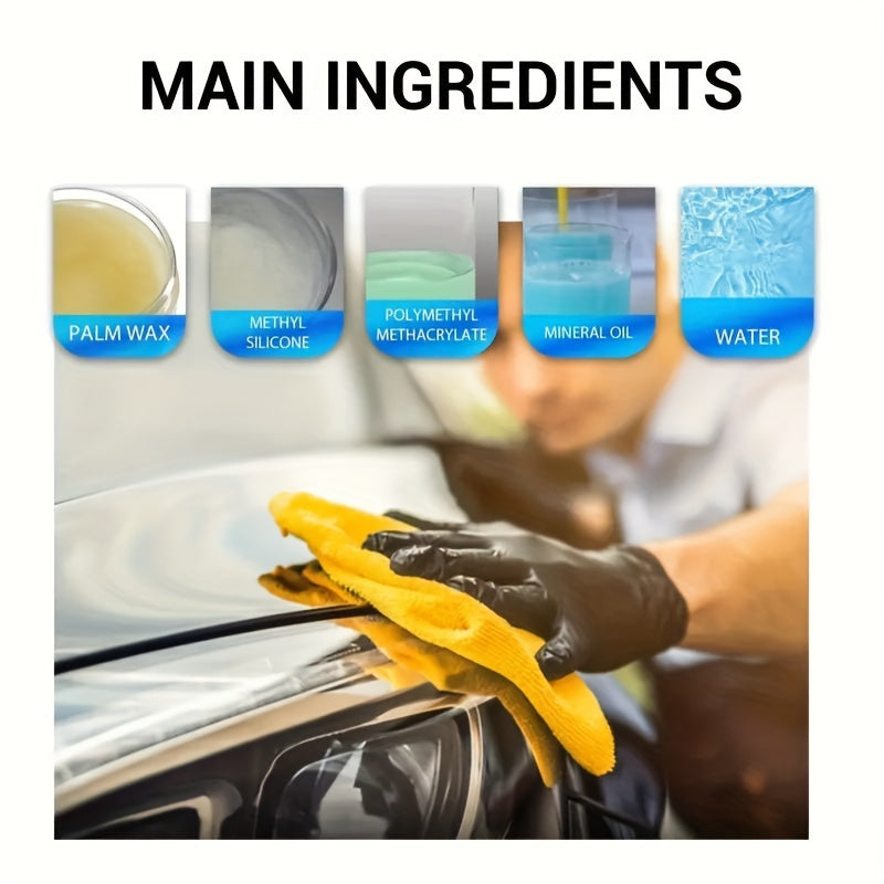 Spray de revêtement céramique pour voiture – Protection de peinture haute brillance et agent de renouvellement de revêtement, spray de protection céramique multifonctionnel à action rapide pour peinture, vitres et garnitures de voitures, camions et SUV