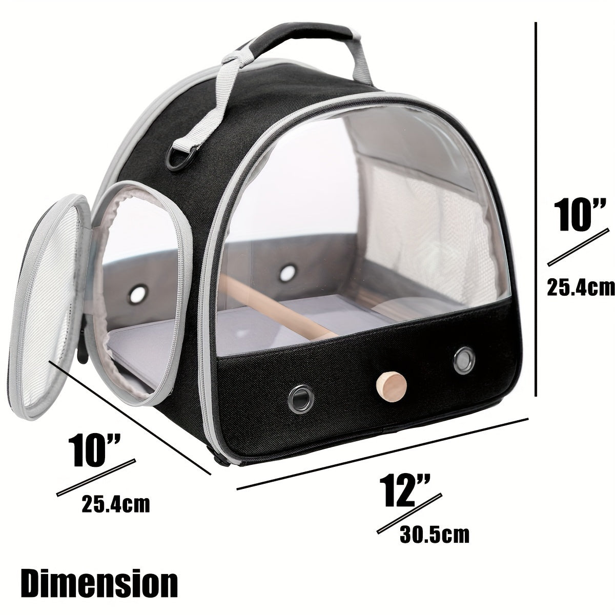 Foldable Bird Travel Cage Carrier for Parakeets Budgies Cockatiels Conures & Parrots β Compact Transport Case with Perch & Soft Mat Airline Approved for Vet Trips & Outdoor Adventures