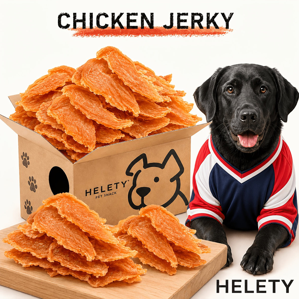 Friandises pour chiens au poulet séché - Vrai poulet séché pour chiens, riche en protéines et facile à digérer, collation saine et durable pour l'éducation des chiots et chiens adultes de toutes tailles.