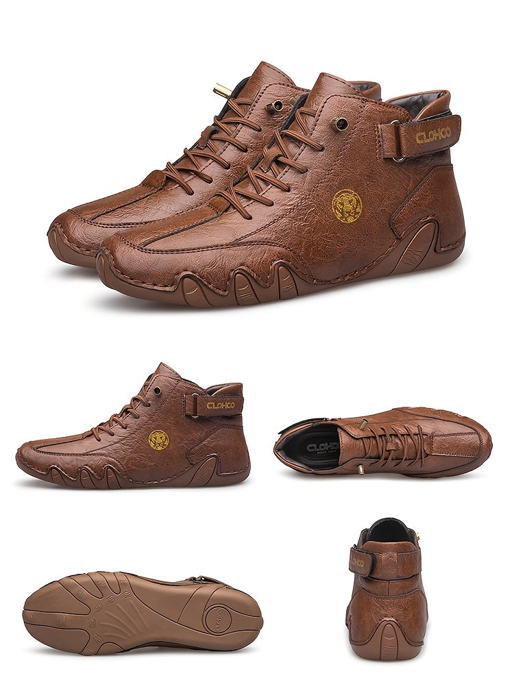 Baskets montantes pour hommes, chaussures décontractées respirantes à lacets, semelle en caoutchouc souple antidérapante, chaussures de marche en extérieur pour hommes, US 7-12, couleurs multiples