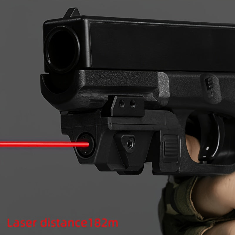 Viseur laser point vert rechargeable par USB – Montage sur rail Picatinny avec mode stroboscopique, 5 mW classe IIIA, compact et léger pour pistolets et fusils, rail de 21 mm, autonomie de 2,5 h
