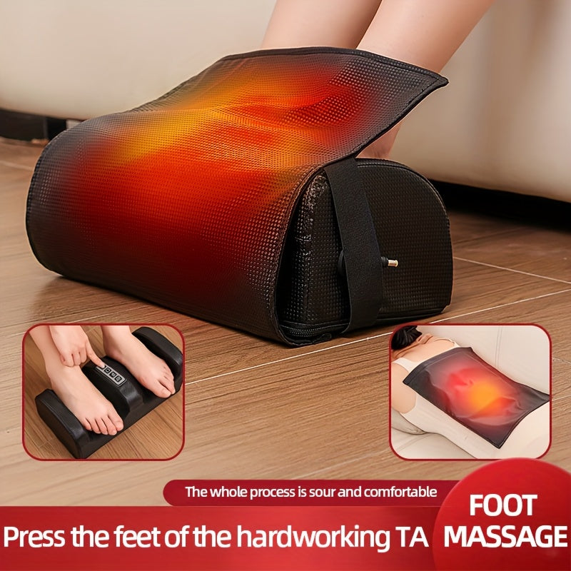 Masseur de pieds électrique avec chaleur – Pétrissage profond et compression pour jambes, pieds et bras, usage à domicile et au bureau, modèles multiples avec housses de pieds