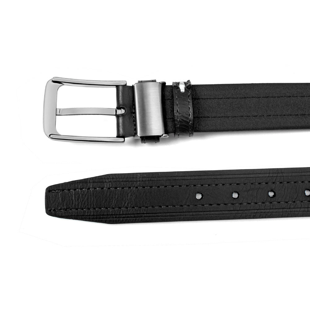 Coffret cadeau de 3 ceintures en cuir pour homme, 3,2 cm, ajustables, style classique pour pantalon habillé ou jean, cadeau idéal pour Noël ou Thanksgiving