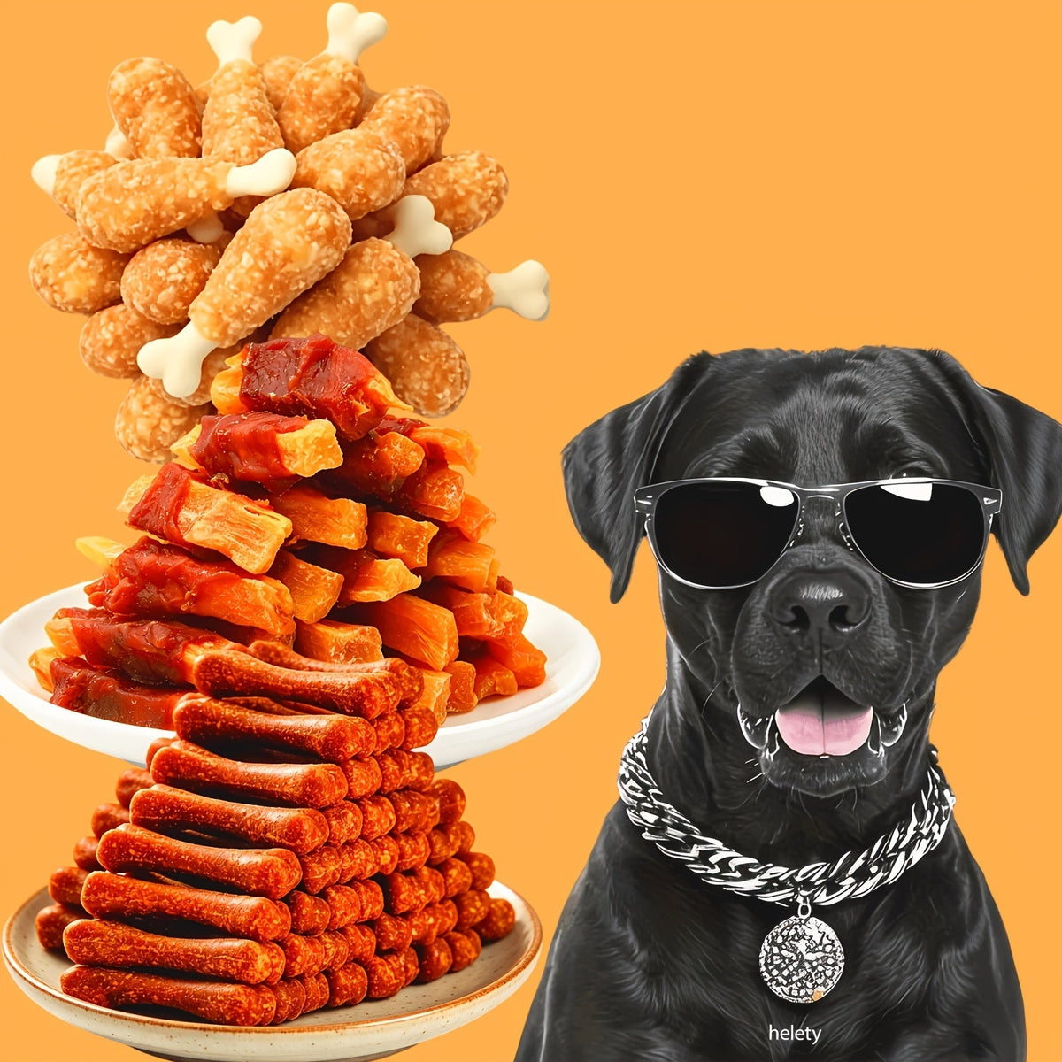 Friandises pour chien au canard séché, poulet lyophilisé, tendres et moelleuses, récompenses d'éducation, digestibles et saines, saucisse de bœuf, haleine fraîche, pilon de poulet broyé, pour toutes tailles de chien (petit, moyen, grand)