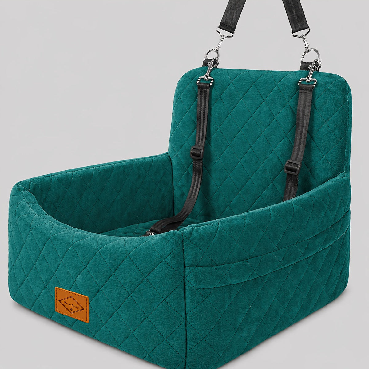 Siège rehausseur pour chien avec sangle de sécurité – Panier de voyage confortable et surélevé pour petits et moyens chiens, design stable et antidérapant, facile à nettoyer, 8 couleurs disponibles