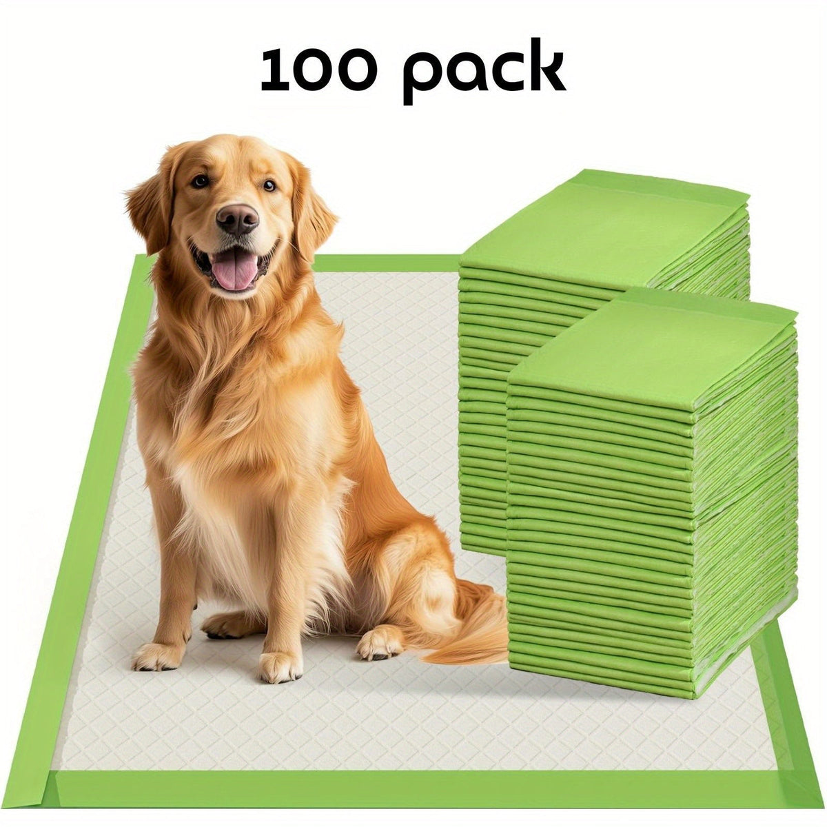 Alèses pour grands chiens, format Jumbo, paquet de 50 ou 100 – Tapis de propreté ultra-absorbants à 6 couches, résistants et anti-fuites, séchage rapide et contrôle des odeurs, parfaits pour l'éducation des chiots et les chiens âgés