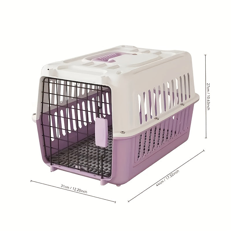 Caisse de transport pour animaux certifiée pour l'aviation – Approuvée IATA et FAA, transporteur portable pour chiens et chats, conforme aux normes des cabines aériennes, respirant, robuste, facile à assembler, caisse de voyage pour petits animaux.