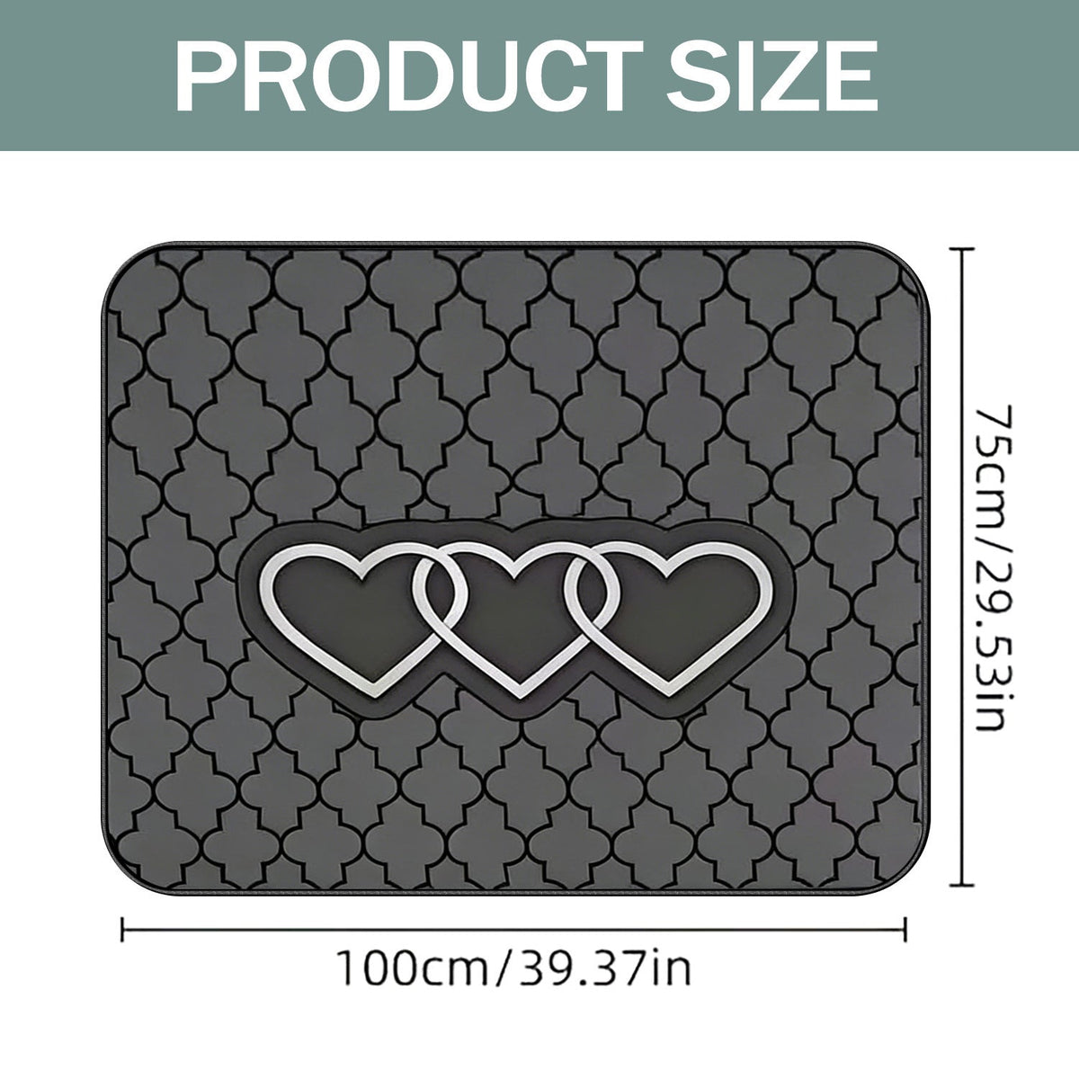 Tapis de coffre pour voiture – Revêtement de chargement antidérapant et imperméable avec motifs uniques, protection intérieure de véhicule durable contre la saleté, les déversements et les rayures, ajustement universel