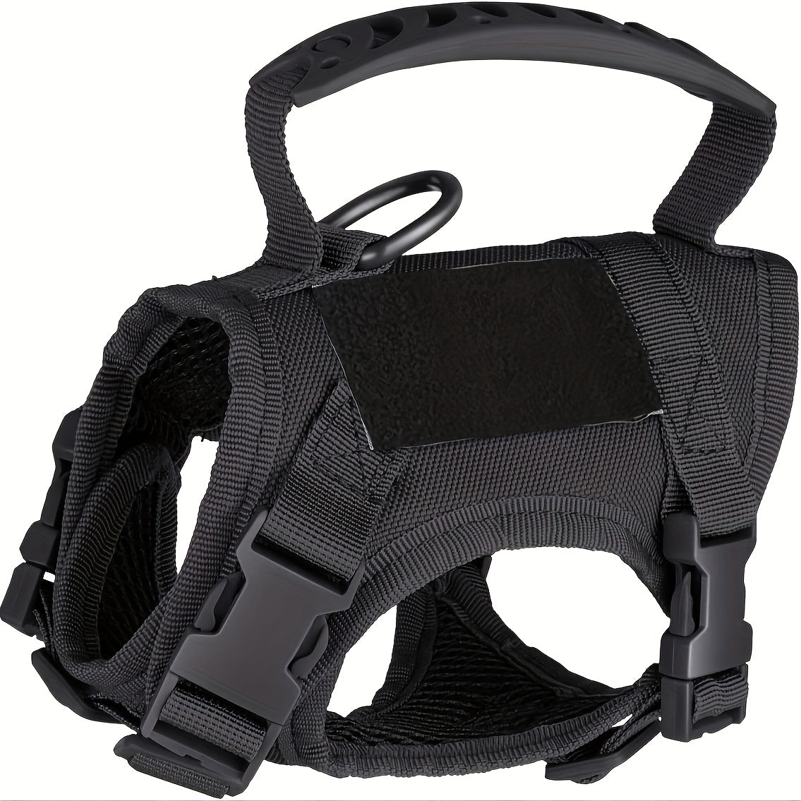 Harnais tactique réglable anti-fugue pour chat, gilet en tissu Oxford 600D, sangle de poitrine pour entraînement de chat et petit chien, taille unique universelle