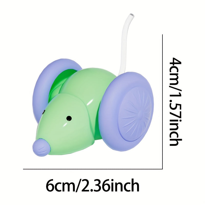 Jouet pour chat souris électrique intelligente à détection automatique - Jouet interactif pour chaton, anti-ennui, divertissement autonome, jouet pour chat à mouvement automatique, exercice et jeu mains libres pour chats d'intérieur