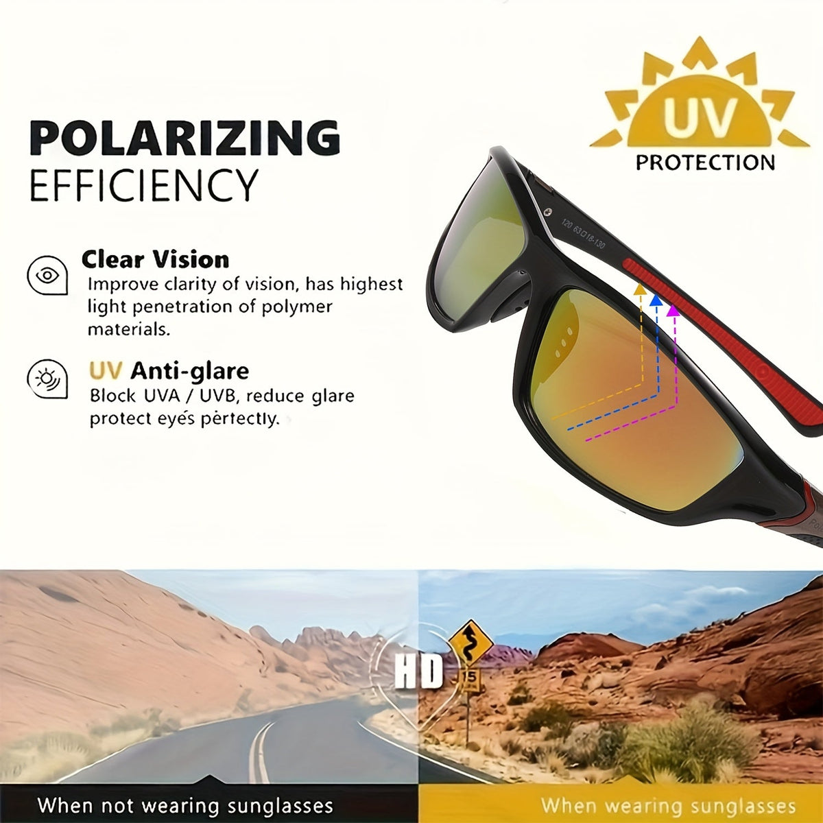 Lot de 4 paires de lunettes de soleil de sport UV400 pour hommes et femmes – Monture ultra-légère en PC avec protection complète des verres pour le cyclisme, la course à pied, l'escalade, la pêche et les voyages en plein air, pack économique.
