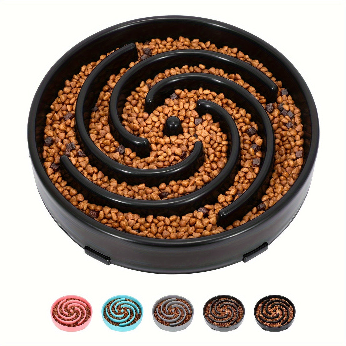 Large Slow Feeder Dog Bowl β Anti-Choke Maze Design for Healthy Eating, Durable PP Non-Toxic Material, Bloat Prevention Bowl for Large & Medium Breed Dogs