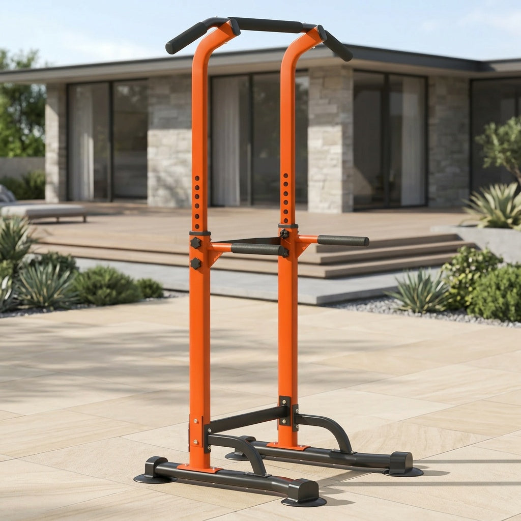 Station de musculation avec barre de traction, 10 hauteurs réglables, capacité de 150 kg, entraînement complet du corps pour salle de sport à domicile – Rose Noir Rouge Jaune Bleu Orange Vert