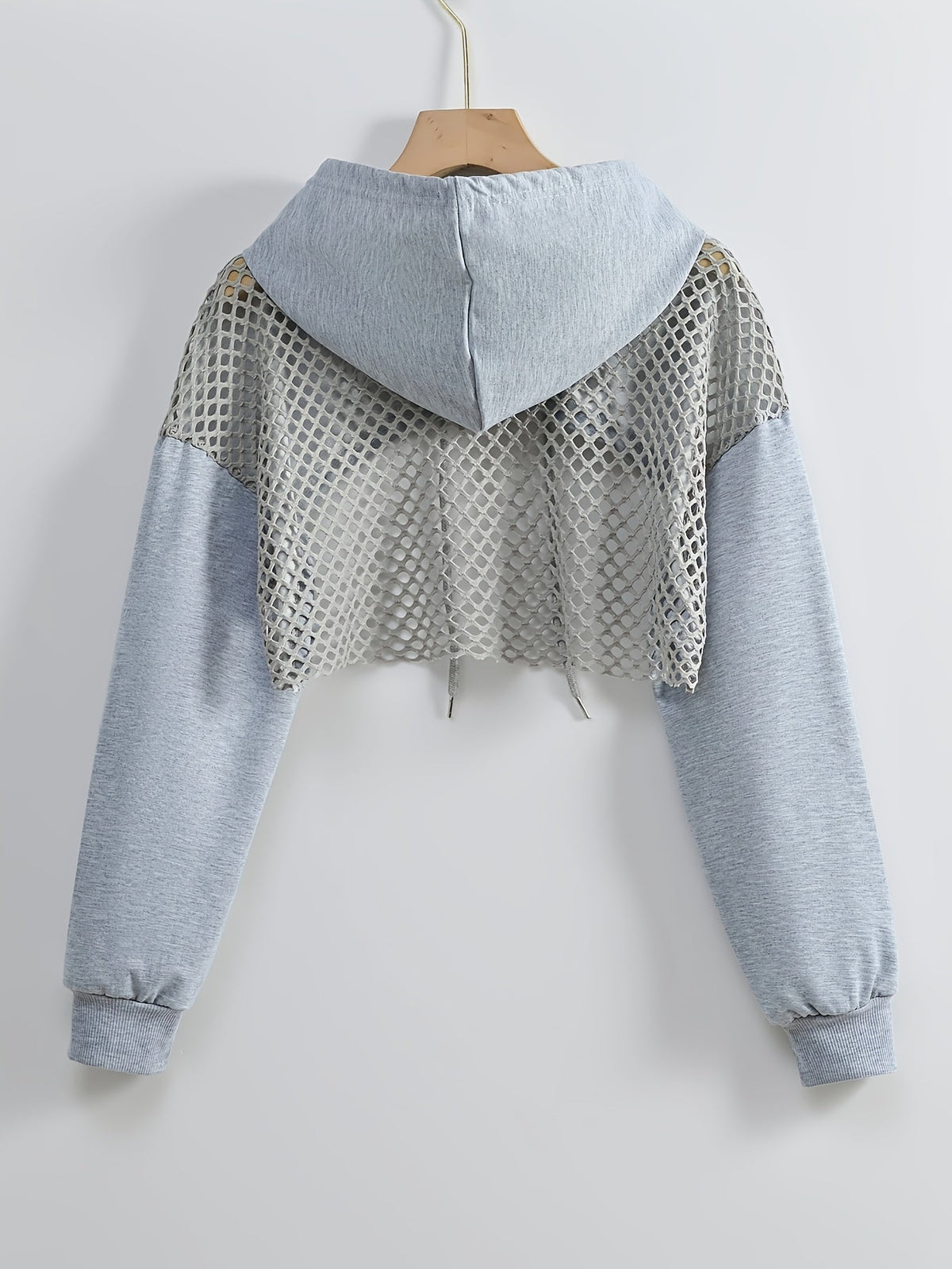 Sweat à capuche en maille pour femme, style urbain américain uni, veste tendance style « sweet spicy », noir, blanc, XS S M L XL XXL
