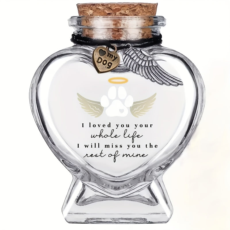 Fiole souvenir pour poils d’animaux – Fiole commémorative exclusive pour préserver les poils de votre chien ou chat, cadeau réconfortant et souvenir de deuil pour les propriétaires d’animaux