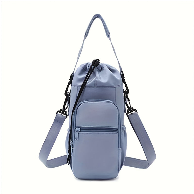 Sac à bandoulière croisé – Sac de jour monobretelle, sacoche pour téléphone légère et multifonction avec sangle réglable, tissu résistant, pour sports en plein air, randonnée, voyage, fitness, usage quotidien – Hommes et femmes