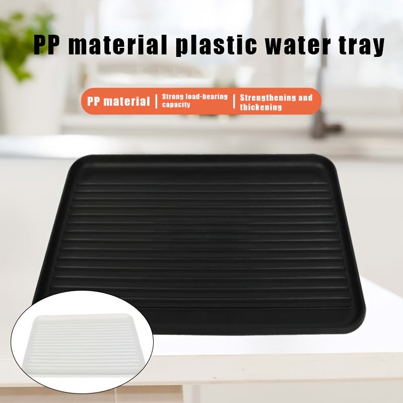 Tapis sous évier, bac de récupération étanche pour meuble de cuisine ou salle de bain, protecteur flexible, durable et antidérapant, facile à nettoyer, blanc