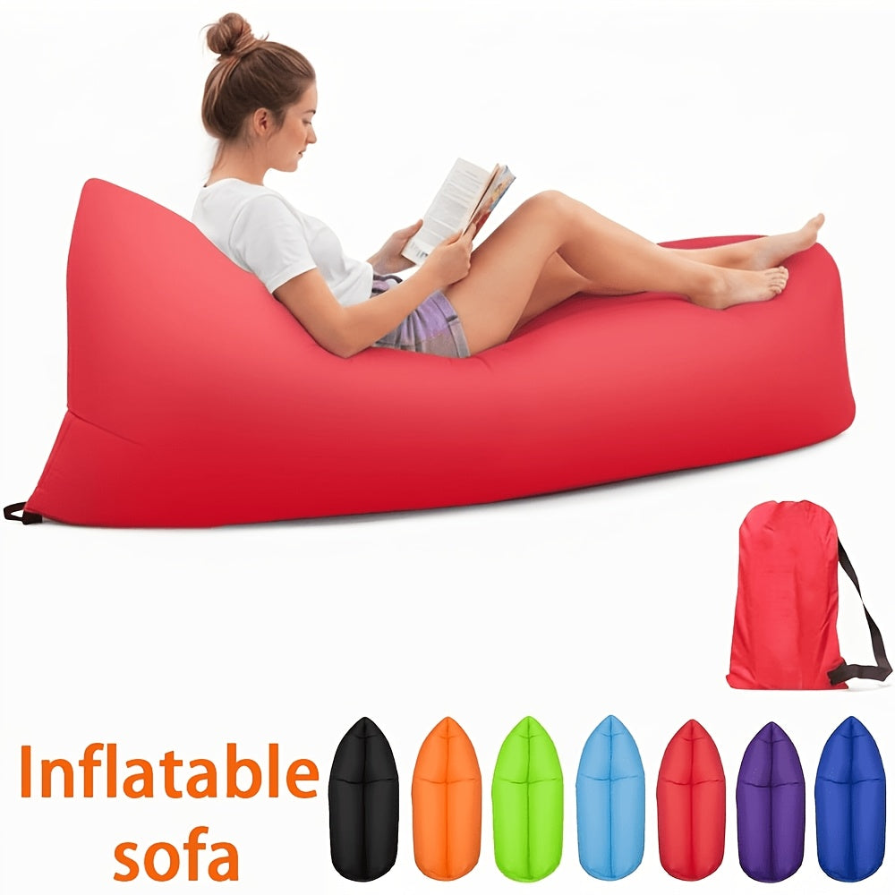 Fauteuil gonflable pliable, canapé pneumatique portable pour camping, plage, festivals, réunions en plein air, gonflage rapide, adultes, violet, bleu, vert, noir, rouge, jaune, orange