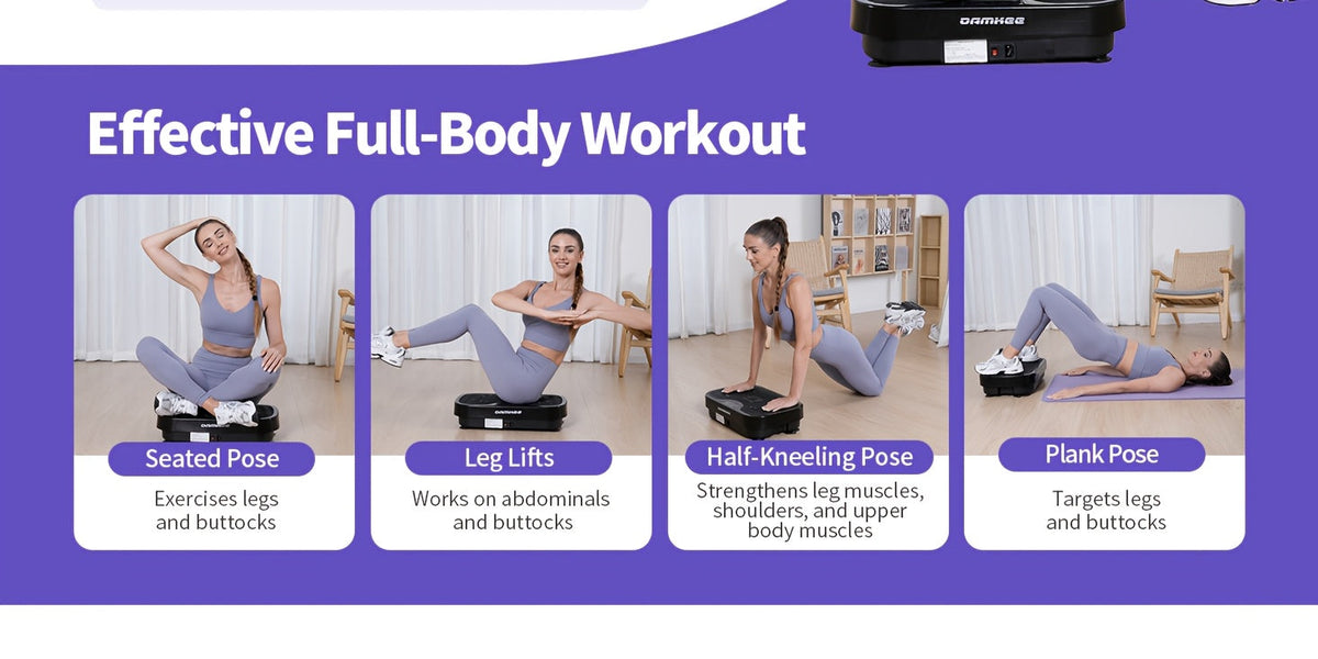 Plateforme vibrante pour la perte de poids et le drainage lymphatique – Appareil d'entraînement complet du corps avec 99 à 200 niveaux de vitesse, moteur silencieux, salle de sport portable à domicile, tonification musculaire, capacité de 150 kg