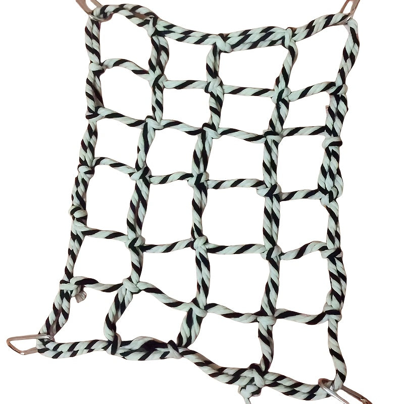 Filet d'escalade pour cage à oiseaux - Jouet hamac échelle en corde de coton colorée pour perroquets, calopsittes, conures, perruches, petits oiseaux et hamsters - Accessoire perchoir balançoire à mâcher pour activité suspendue