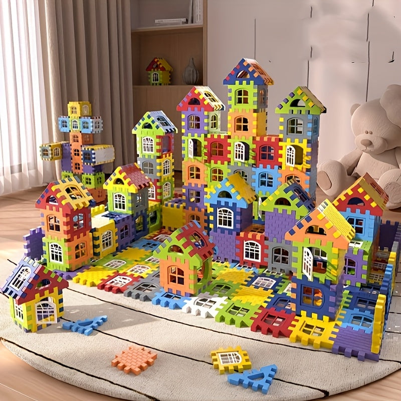 Blocs de construction pour enfants 126 pièces – Ensemble de jouets éducatifs STEM en plastique, blocs de construction créatifs pour garçons et filles, améliore l'intelligence et la créativité, cadeau d'apprentissage amusant pour les 3, 4, 5, 6 ans et plus
