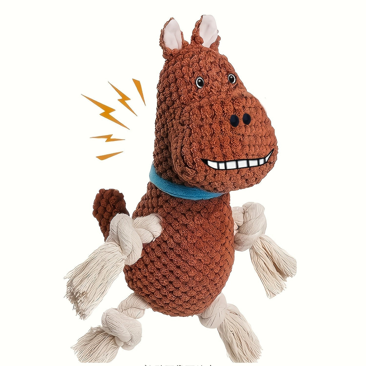 Jouet interactif pour chien en forme de singe couineur avec corde de traction, peluche douce à mâcher pour grands et petits chiens, soulagement de l'anxiété, sifflet et pouic intégrés, meilleur cadeau pour les propriétaires de chiens