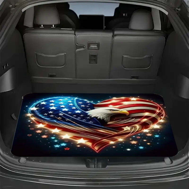 Tapis de coffre pour voiture – Revêtement de chargement antidérapant et imperméable avec motifs uniques, protection intérieure de véhicule durable contre la saleté, les déversements et les rayures, ajustement universel
