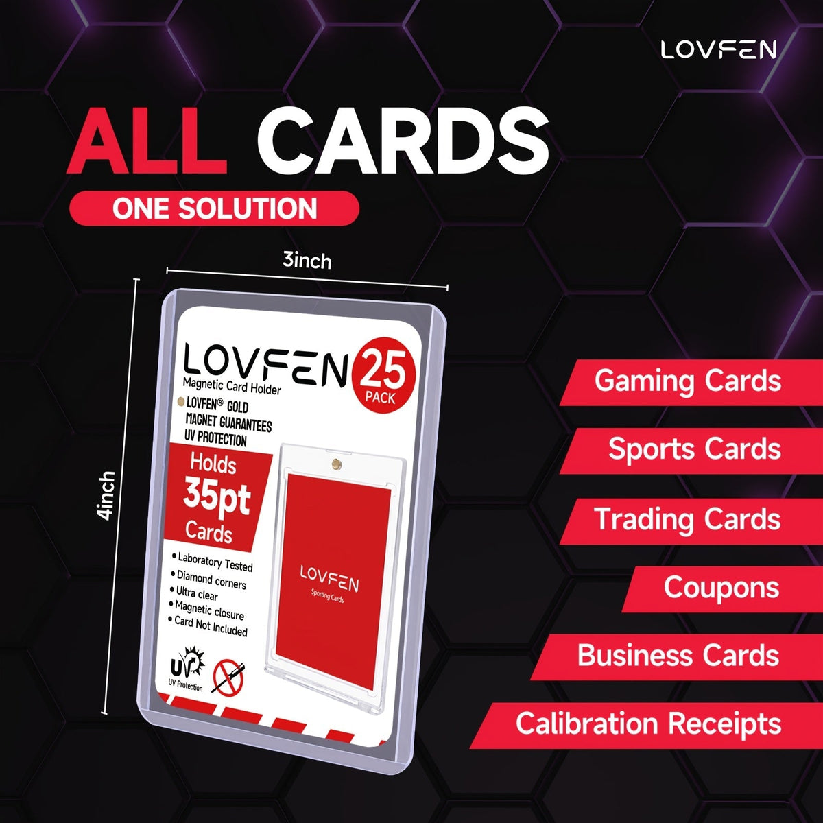 Lot LOVFEN de 2000 protecteurs rigides (Top Loaders) et 2000 pochettes souples – Étuis de 3x4 pour cartes à collectionner Pokémon, baseball, football et sport – Ensemble de rangement avec protecteurs rigides transparents et pochettes souples