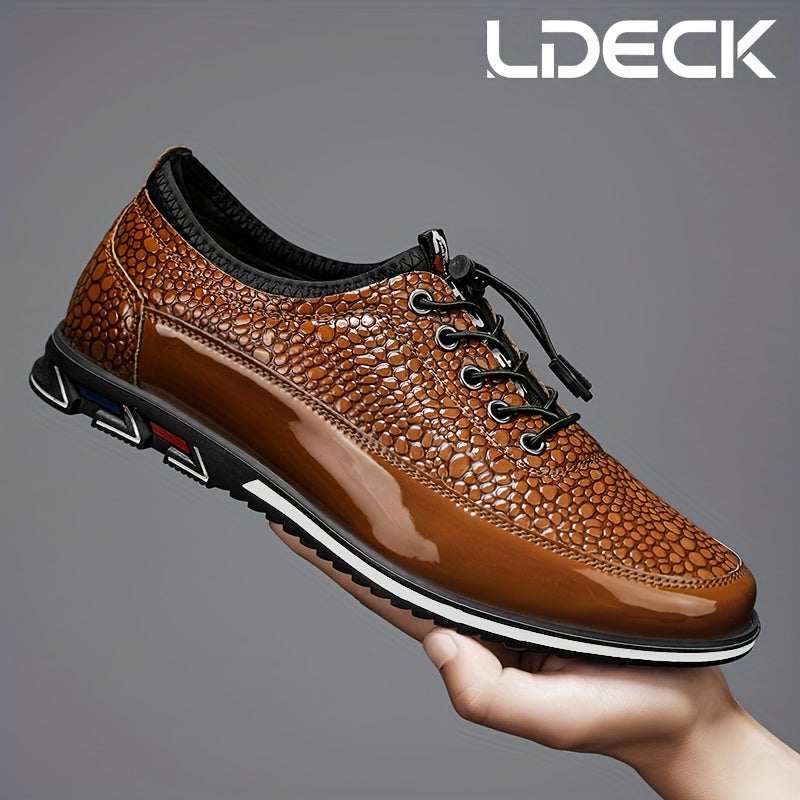 Chaussures montantes habillées pour homme style « business casual » – Baskets Oxford à lacets formelles pour le bureau et le costume, 13 couleurs, tailles américaines 6,5 à 13,5