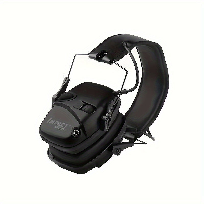 Casque de tir électronique tactique avec amplification sonore et réduction du bruit - Protection auditive serre-tête pour la chasse, le tir en stand en extérieur et les sports d'impact