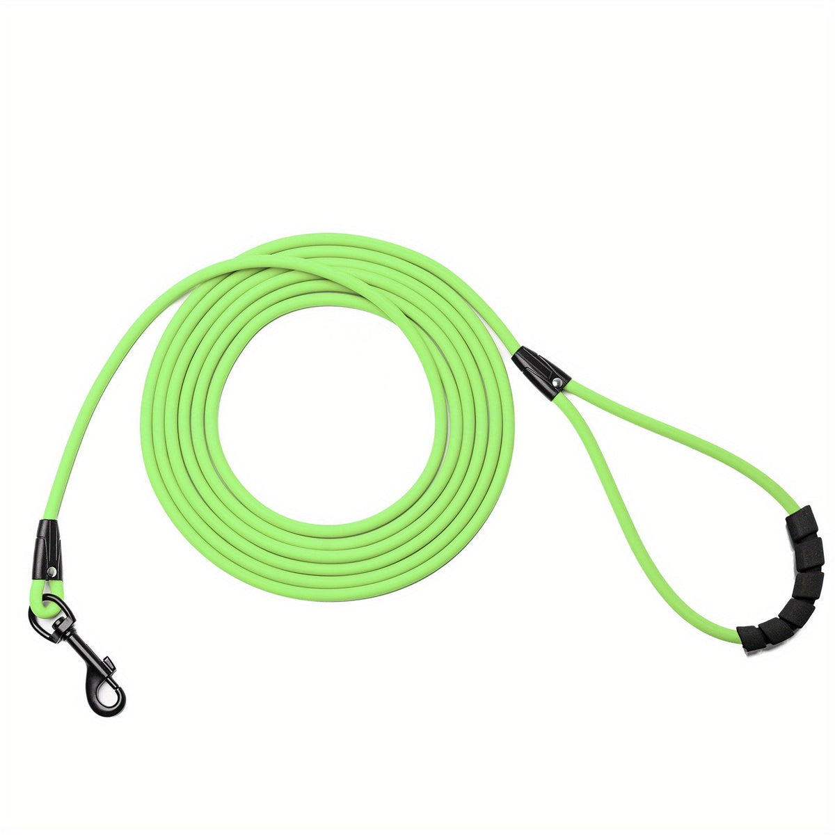 Long Dog Training Leash for Outdoor Use - Weatherproof PVC Coated Nylon Recall Leash for Beach, Yard, Hiking & Camping, Improves Obedience & Recall, 6 Colors 4 Sizes (M/L/XL/XXL)