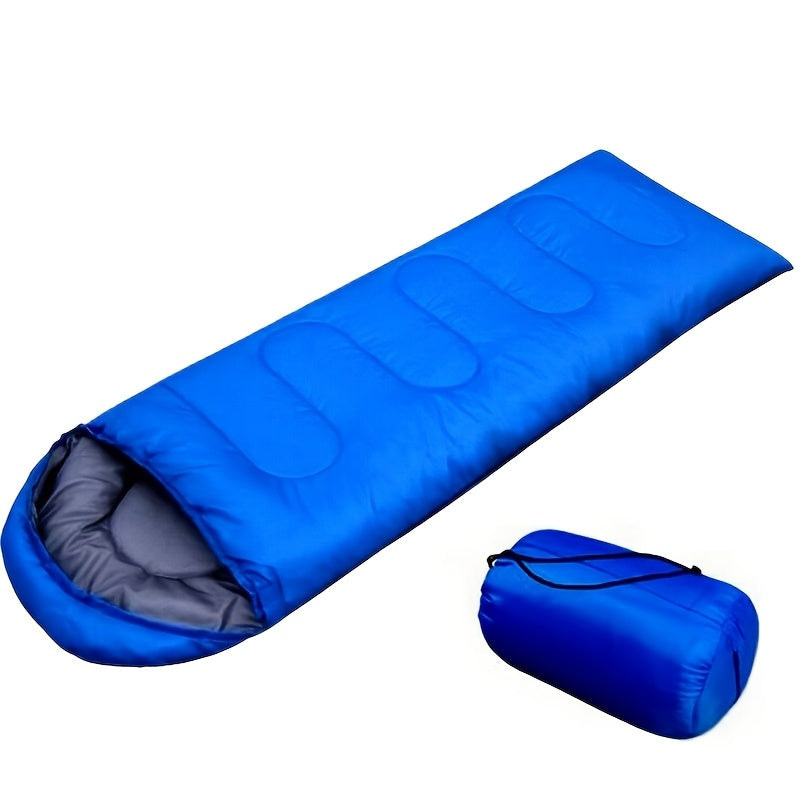 Sac de couchage 4 saisons léger pour temps froid -17 à -7°C – Forme enveloppe avec capuche réglable pour le camping, la randonnée, le trekking, l'alpinisme et les voyages en hiver