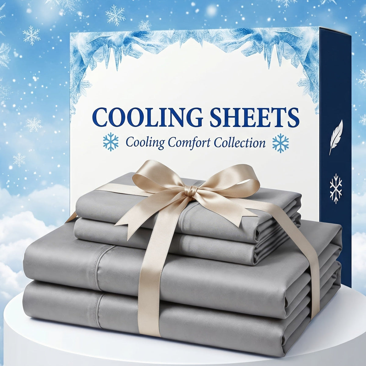 Parure de draps en fibre de bambou, poches extra profondes, rafraîchissants et respirants – Draps de luxe qualité hôtel, doux et infroissables, 11 couleurs, formats Twin, Full, Queen, King, gris foncé, blanc, bleu marine, lavande