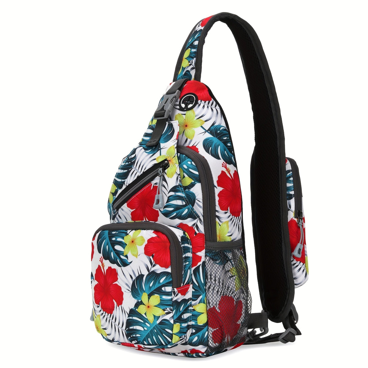 Sac à bandoulière grande capacité pour hommes et femmes – Sac de voyage polyvalent style sport brodé avec fermeture éclair sécurisée, idéal pour les trajets quotidiens mains libres et les activités en plein air, plusieurs coloris disponibles
