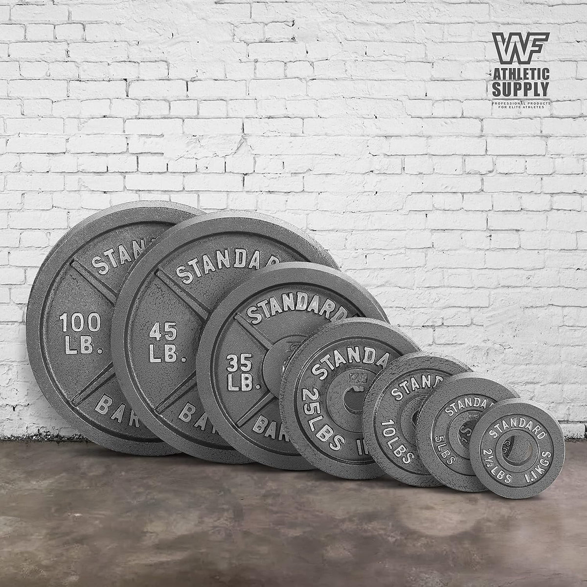 Disques de musculation en fonte, alésage 2 pouces, finition émaillée, pour musculation, haltérophilie, powerlifting, home gym, barre olympique, 2,5, 5, 10, 25, 35, 45, 100 lb