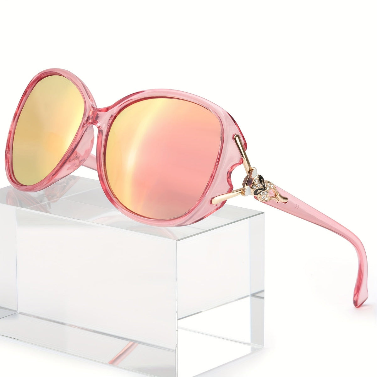 Lunettes de soleil oversize pour femme, protection UV400, verres dégradés, monture large, lunettes tendance, plusieurs coloris disponibles