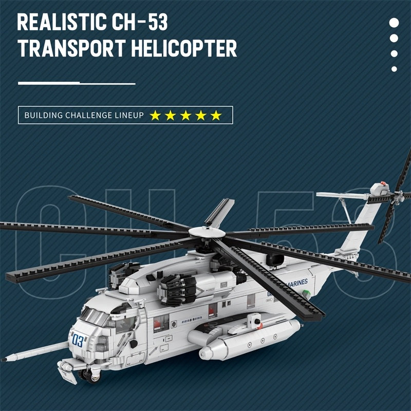 Kit de construction de modèle d'hélicoptère, jouet d'avion militaire de collection avancé pour adultes et adolescents 14+, ensemble d'assemblage de briques ABS, cadeau STEM pour décoration de maison ou de bureau