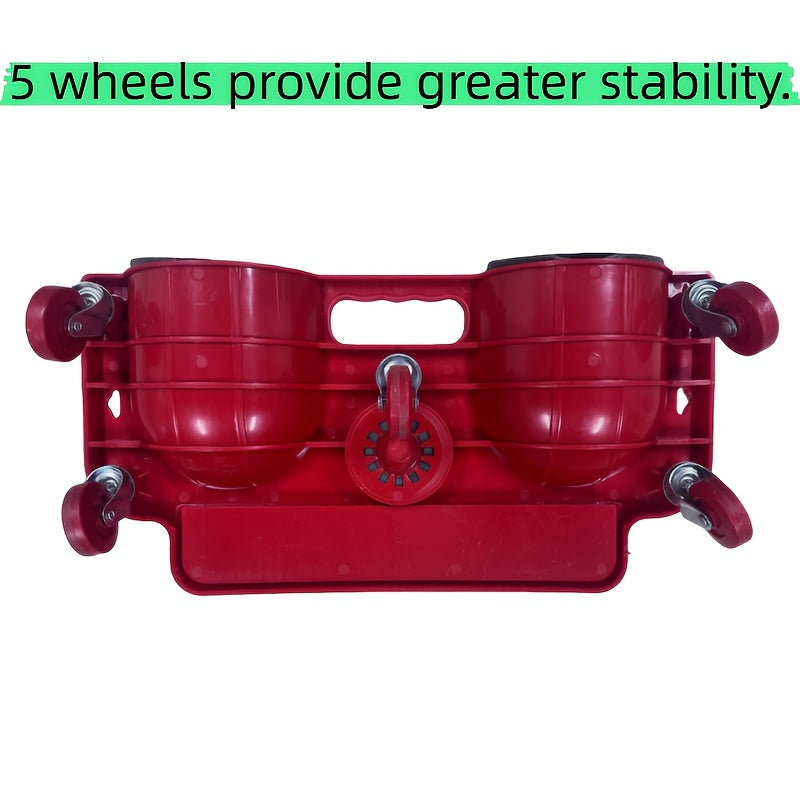 Plateforme à genouillère roulante avec roues et plateau à outils intégré, coussin en ABS pour travaux de revêtement de sol, menuiserie, réparation automobile et mécanique – Robuste, confortable, tabouret de travail multifonction