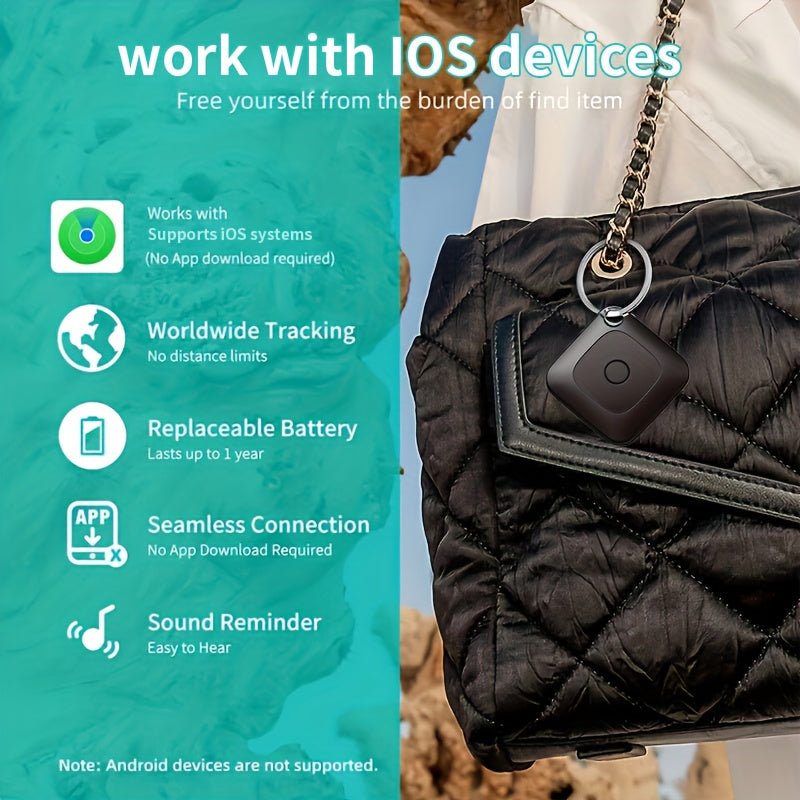 Traceur d'objets intelligent Bluetooth WeTag, mini localisateur GPS 1,43" pour clés, portefeuille, bagages, voiture, sacs – Alarme à haut décibel, contrôle par application – Pack de 1/2/4/8 – Cadeau pour voyageurs