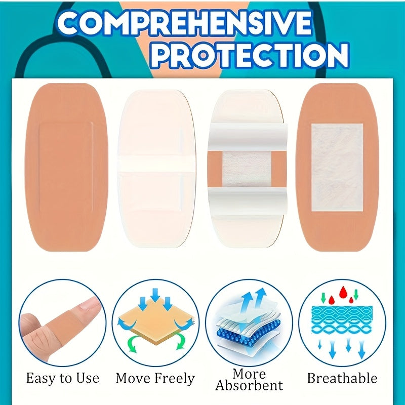 Lot de 360 pansements assortis en tissu - Pansements adhésifs flexibles et respirants pour le bout des doigts, les articulations et les petites plaies, idéal pour les premiers secours à la maison, au bureau et en voyage