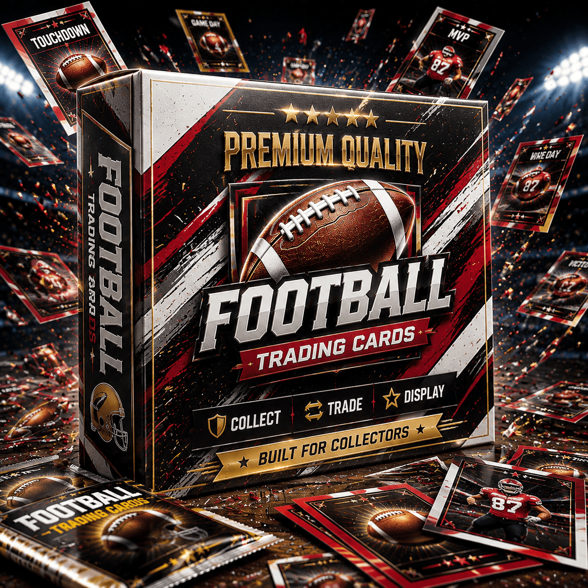 Lot de 2024 Panini Donruss Optic Football Mega Box + 2021 Prizm Draft Picks Hanger Box - 62 cartes au total, ensemble de cartes à collectionner de football sous emballage d'usine pour collectionneurs