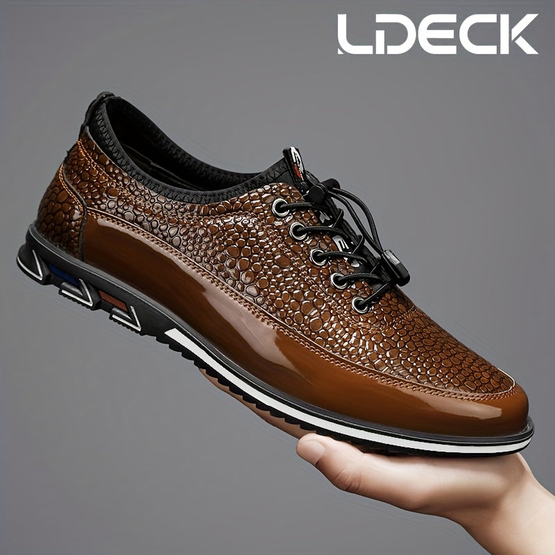 Chaussures montantes habillées pour homme style « business casual » – Baskets Oxford à lacets formelles pour le bureau et le costume, 13 couleurs, tailles américaines 6,5 à 13,5