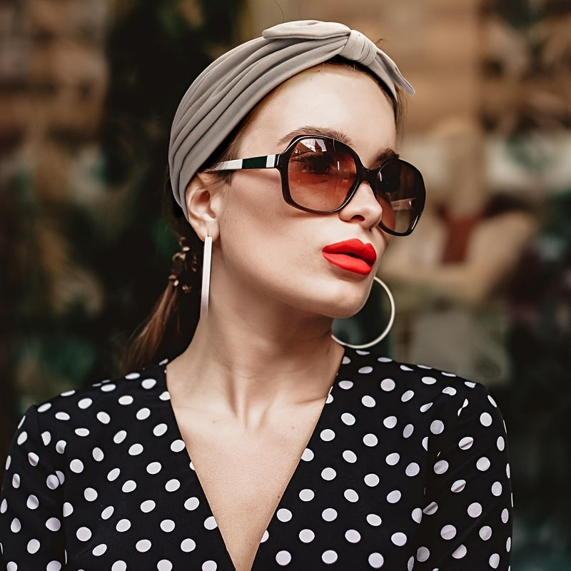 Lot de 4 bandeaux larges à oreilles de lapin pour femmes – Accessoire cheveux élastique antidérapant en satin pour le sport, le yoga et la salle de sport, ensemble turban doux et épais, idée cadeau