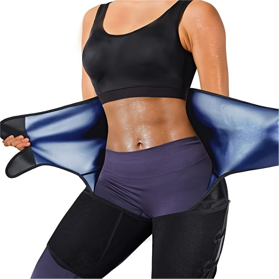 Shorty gainant taille haute pour femme 3-en-1, contrôle du ventre, rehausseur de fessiers, amincissant pour cuisses, sous-vêtement sculptant push-up S/M L/XL 2XL/3XL Bleu Argent