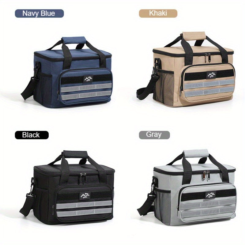 Sac isotherme grande capacité, étanche et portable pour pique-nique, camping, plage et déjeuner, sac isotherme souple et résistant avec isolation épaisse - Noir, bleu marine, gris, kaki