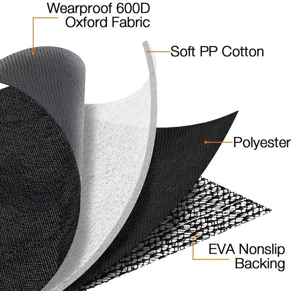 Housse de siège arrière fractionnable 60/40 pour voitures, camions et VUS – Protection de siège arrière imperméable pour animaux et enfants, 100 % polyester facile à nettoyer, ajustement universel, noir
