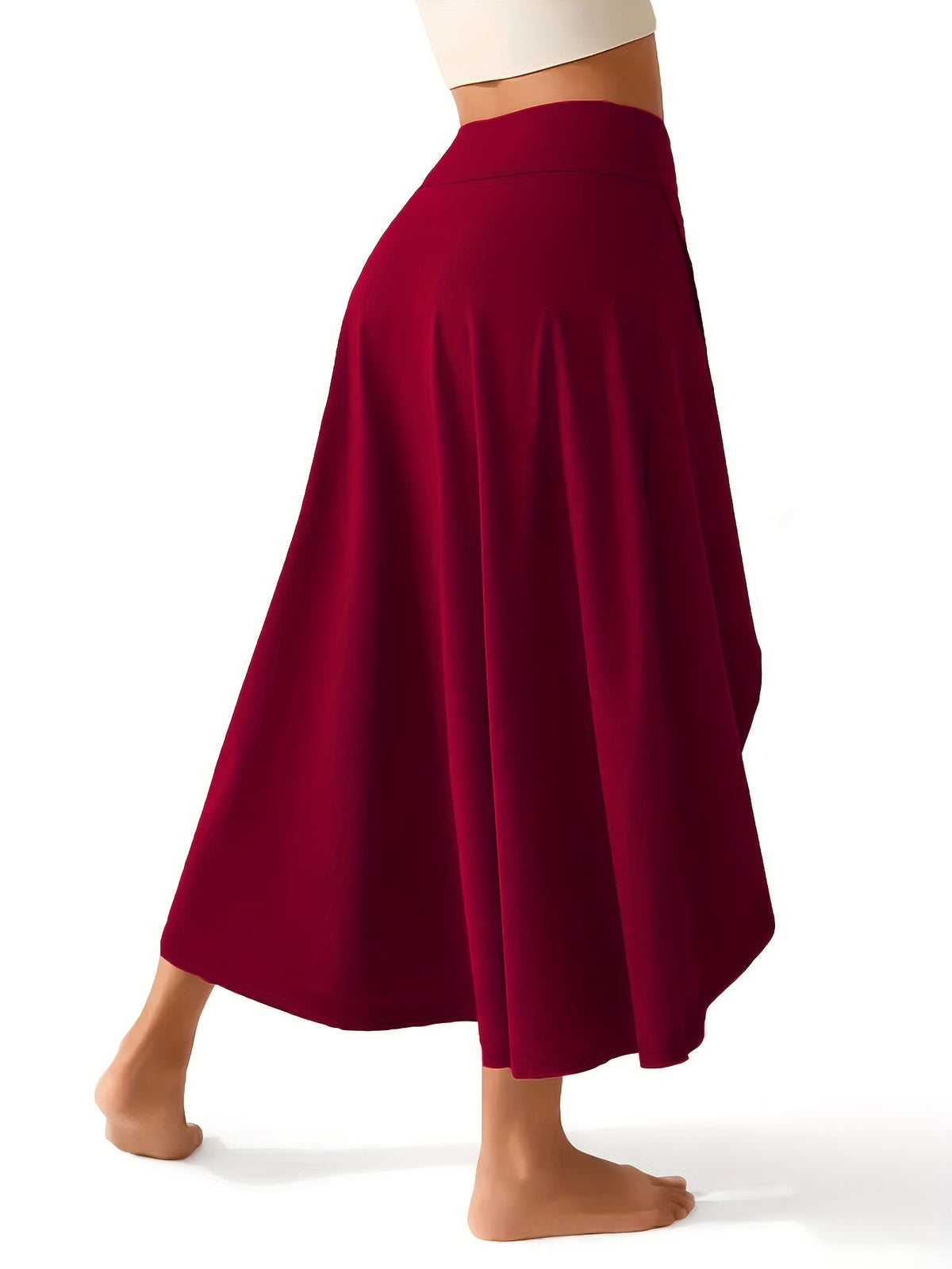 Jupe-short 2 en 1 taille haute pour femme avec short intégré et poches – Jupe de tennis de sport légère et extensible pour le fitness, la gym et le quotidien, XS-XXL, coloris variés