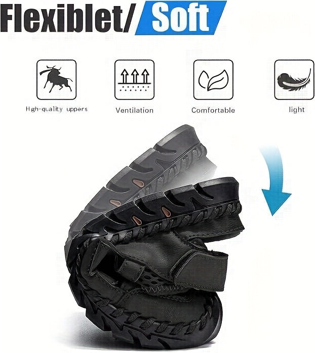 Sandales d'eau fermées pour hommes - Sandales de sport antidérapantes à séchage rapide pour la plage, la marche et les activités de plein air, semelle souple et respirante, disponibles en 4 coloris, tailles US 5 à 12,5